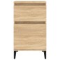 vidaXL Mesitas de noche 2 uds color roble sonoma 40x35x70 cm