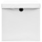 vidaXL Cajas de almacenaje con tapas 4 uds blanco 28x28x28 cm vidaXL Cajas de almacenaje con tapas 4 uds blanco 28x28x28 cm