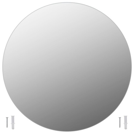 vidaXL Espejo de pared redondo vidrio 70 cm 