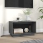 vidaXL Mueble de TV de madera maciza de pino gris 60x35x35 cm vidaXL Mueble de TV de madera maciza de pino gris 60x35x35 cm