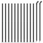 vidaXL Cerca de alambre con brida gris antracita 1,1x25 m vidaXL Cerca de alambre con brida gris antracita 1,1x25 m