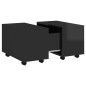 vidaXL Mesa de centro madera contrachapada negro brillante 60x60x38 cm vidaXL Mesa de centro madera contrachapada negro brillante 60x60x38 cm