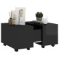 vidaXL Mesa de centro madera contrachapada negro brillante 60x60x38 cm vidaXL Mesa de centro madera contrachapada negro brillante 60x60x38 cm