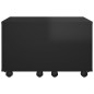 vidaXL Mesa de centro madera contrachapada negro brillante 60x60x38 cm vidaXL Mesa de centro madera contrachapada negro brillante 60x60x38 cm