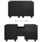 vidaXL Mesa de centro madera contrachapada negro brillante 60x60x38 cm vidaXL Mesa de centro madera contrachapada negro brillante 60x60x38 cm