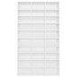 vidaXL Armario CDs madera contrachapada blanco brillo 102x16x177,5 cm vidaXL Armario CDs madera contrachapada blanco brillo 102x16x177,5 cm