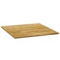 vidaXL Tablero de mesa cuadrado madera maciza de roble 23 mm 80x80 cm