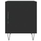 vidaXL Mesitas de noche 2 uds madera de ingeniería negro 40x40x50 cm