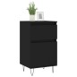 vidaXL Aparadores 2 uds madera de ingeniería negro 40x35x70 cm vidaXL Aparadores 2 uds madera de ingeniería negro 40x35x70 cm