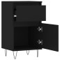 vidaXL Aparadores 2 uds madera de ingeniería negro 40x35x70 cm vidaXL Aparadores 2 uds madera de ingeniería negro 40x35x70 cm