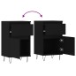 vidaXL Aparadores 2 uds madera de ingeniería negro 40x35x70 cm vidaXL Aparadores 2 uds madera de ingeniería negro 40x35x70 cm