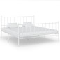 vidaXL Estructura de cama de metal blanco 180x200 cm