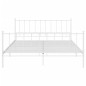 vidaXL Estructura de cama de metal blanco 180x200 cm