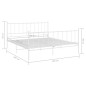 vidaXL Estructura de cama de metal blanco 180x200 cm