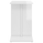 vidaXL Mesa auxiliar madera contrachapada blanco brillante 50x30x50 cm vidaXL Mesa auxiliar madera contrachapada blanco brillante 50x30x50 cm