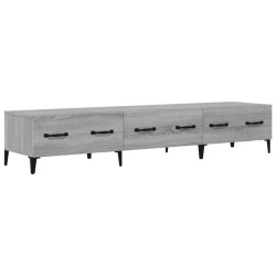 vidaXL Mueble para TV madera contrachapada gris Sonoma 150x34,5x30 cm