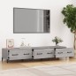 vidaXL Mueble para TV madera contrachapada gris Sonoma 150x34,5x30 cm vidaXL Mueble para TV madera contrachapada gris Sonoma 150x34,5x30 cm