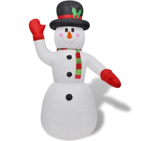 vidaXL Muñeco de nieve inflable 240 cm