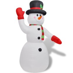 vidaXL Muñeco de nieve inflable 240 cm