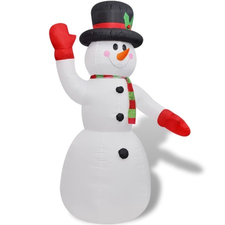 vidaXL Muñeco de nieve inflable 240 cm