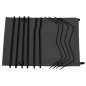 vidaXL Camas de camping 2 uds tela Oxford y acero negro 180x60x19 cm vidaXL Camas de camping 2 uds tela Oxford y acero negro 180x60x19 cm