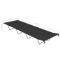 vidaXL Camas de camping 2 uds tela Oxford y acero negro 180x60x19 cm vidaXL Camas de camping 2 uds tela Oxford y acero negro 180x60x19 cm