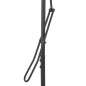 vidaXL Sombrilla de jardín con palo de acero negro 300x230cm