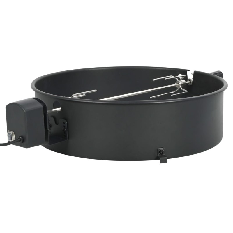 vidaXL Kit de anillo asador de barbacoa negro 57 cm vidaXL Kit de anillo asador de barbacoa negro 57 cm