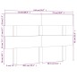 vidaXL Cabecero de cama madera maciza de pino 144x3x81 cm vidaXL Cabecero de cama madera maciza de pino 144x3x81 cm