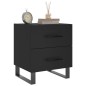 vidaXL Mesitas de noche 2 uds madera ingeniería negro 40x35x47,5 cm vidaXL Mesitas de noche 2 uds madera ingeniería negro 40x35x47,5 cm