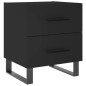 vidaXL Mesitas de noche 2 uds madera ingeniería negro 40x35x47,5 cm vidaXL Mesitas de noche 2 uds madera ingeniería negro 40x35x47,5 cm