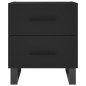 vidaXL Mesitas de noche 2 uds madera ingeniería negro 40x35x47,5 cm vidaXL Mesitas de noche 2 uds madera ingeniería negro 40x35x47,5 cm