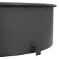 vidaXL Kit de anillo asador de barbacoa negro 57 cm vidaXL Kit de anillo asador de barbacoa negro 57 cm