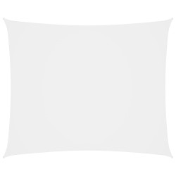 vidaXL Toldo de vela rectangular tela Oxford blanco 4x5 m