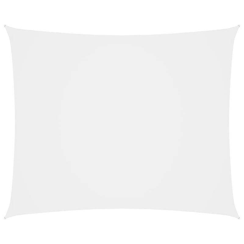 vidaXL Toldo de vela rectangular tela Oxford blanco 4x5 m vidaXL Toldo de vela rectangular tela Oxford blanco 4x5 m