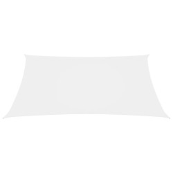 vidaXL Toldo de vela rectangular tela Oxford blanco 4x5 m