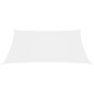 vidaXL Toldo de vela rectangular tela Oxford blanco 4x5 m vidaXL Toldo de vela rectangular tela Oxford blanco 4x5 m