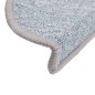 vidaXL Alfombrillas de escalera 10 unidades gris claro 56x17x3 cm vidaXL Alfombrillas de escalera 10 unidades gris claro 56x17x3 cm