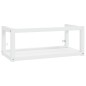 vidaXL Estructura de lavabo suspendido hierro blanco 79x38x31 cm vidaXL Estructura de lavabo suspendido hierro blanco 79x38x31 cm
