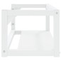 vidaXL Estructura de lavabo suspendido hierro blanco 79x38x31 cm vidaXL Estructura de lavabo suspendido hierro blanco 79x38x31 cm