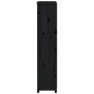 vidaXL Aparador alto madera maciza de pino negro 80x35x154 cm vidaXL Aparador alto madera maciza de pino negro 80x35x154 cm