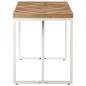 vidaXL Mesa de comedor madera maciza de acacia y mango 120x60x76 cm