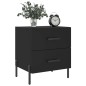 vidaXL Mesitas de noche 2 uds madera ingeniería negro 40x35x47,5 cm vidaXL Mesitas de noche 2 uds madera ingeniería negro 40x35x47,5 cm