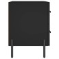 vidaXL Mesitas de noche 2 uds madera ingeniería negro 40x35x47,5 cm vidaXL Mesitas de noche 2 uds madera ingeniería negro 40x35x47,5 cm
