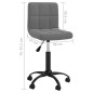 vidaXL Sillas de comedor giratorias 6 unidades terciopelo gris oscuro vidaXL Sillas de comedor giratorias 6 unidades terciopelo gris oscuro