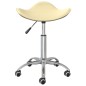 vidaXL Sillas de comedor giratorias 4 uds cuero sintético color crema vidaXL Sillas de comedor giratorias 4 uds cuero sintético color crema