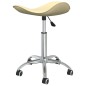 vidaXL Sillas de comedor giratorias 4 uds cuero sintético color crema vidaXL Sillas de comedor giratorias 4 uds cuero sintético color crema