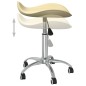vidaXL Sillas de comedor giratorias 4 uds cuero sintético color crema vidaXL Sillas de comedor giratorias 4 uds cuero sintético color crema