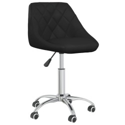 vidaXL Sillas de comedor giratorias 6 unidades cuero sintético negro
