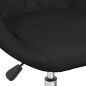 vidaXL Sillas de comedor giratorias 6 unidades cuero sintético negro vidaXL Sillas de comedor giratorias 6 unidades cuero sintético negro